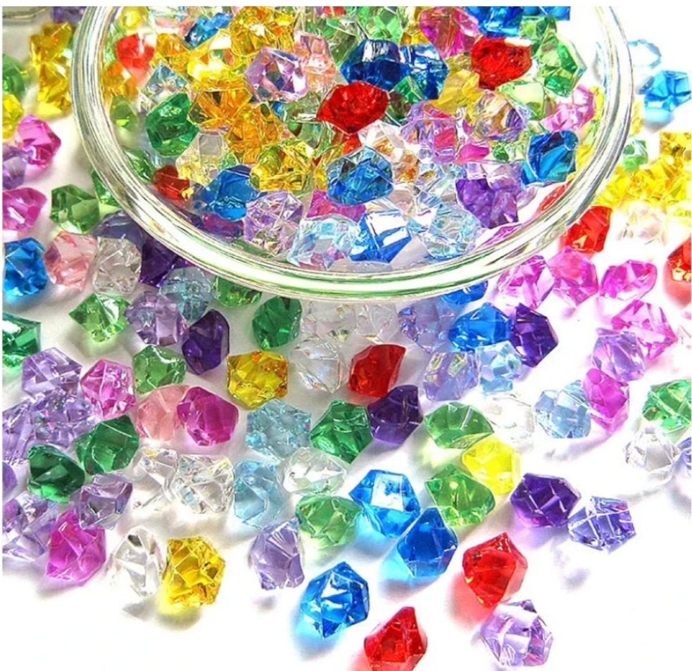 Glass Crystal Moti 24 Pic Multi colour