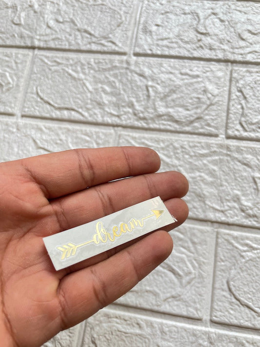 Dream Arrow Metallic Sticker