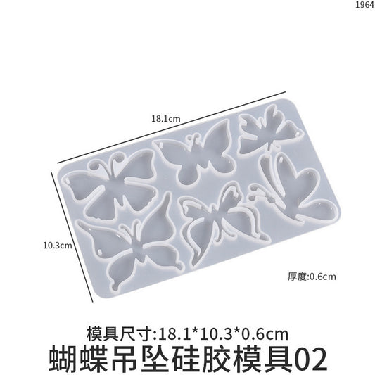 jags silicone mould butterfly shape keychain design jsm4