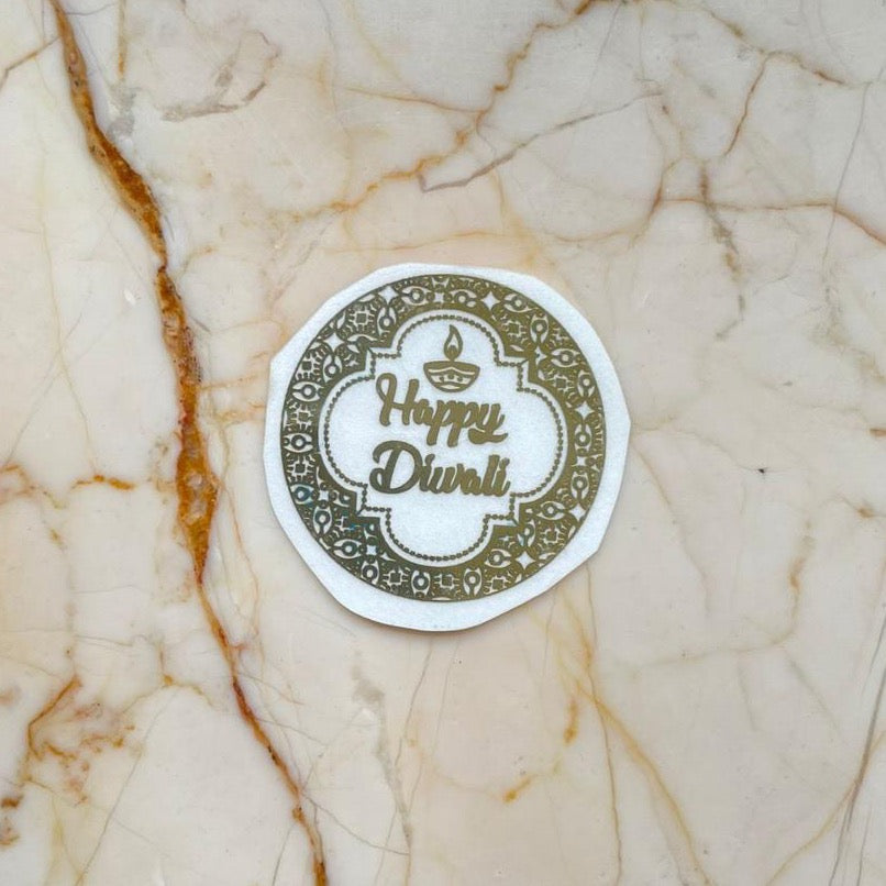 Happy Diwali Metallic Sticker