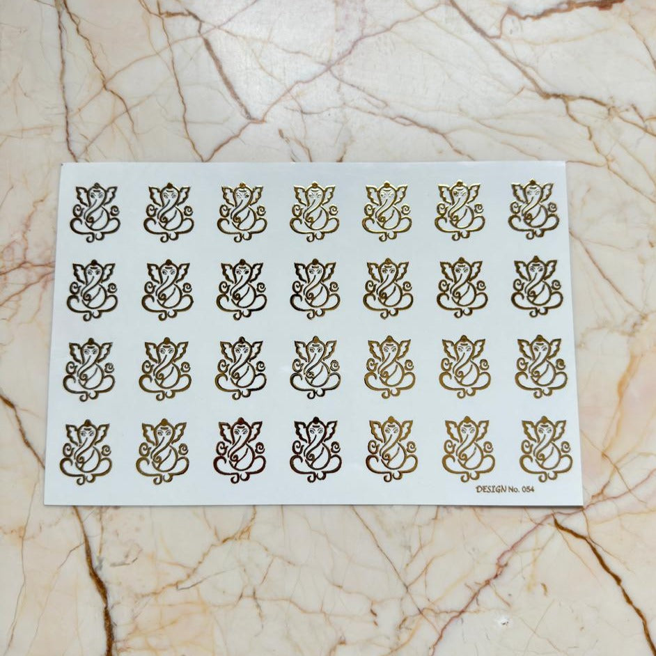 Ganesh Ji Embossed Sticker
