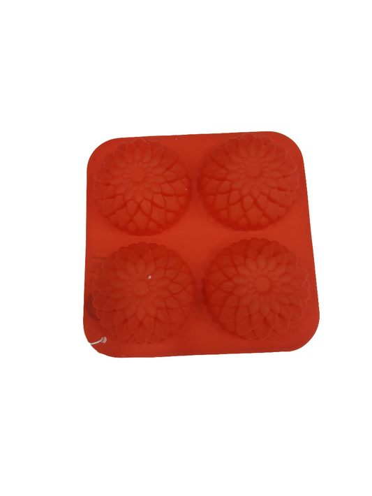 (RR-1007) sun flower 4 cavity silicon Soap Mould