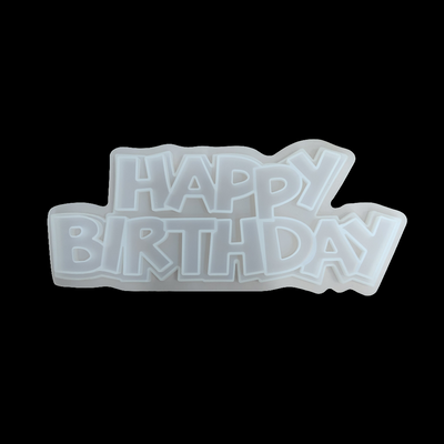 (RM-2113) Resin silicon mould Happy Brithday