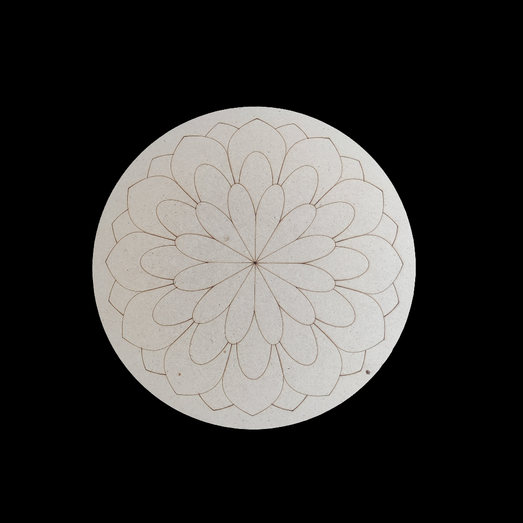(R-16) Resin mandala Art MDF (3mm*10")