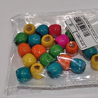 Craft Coloured Wooden Moti 20GM