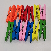 Craft Wooden Clip Big 12pcs