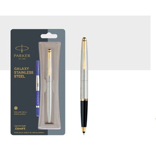 parker glaxy stainless steel ball pen