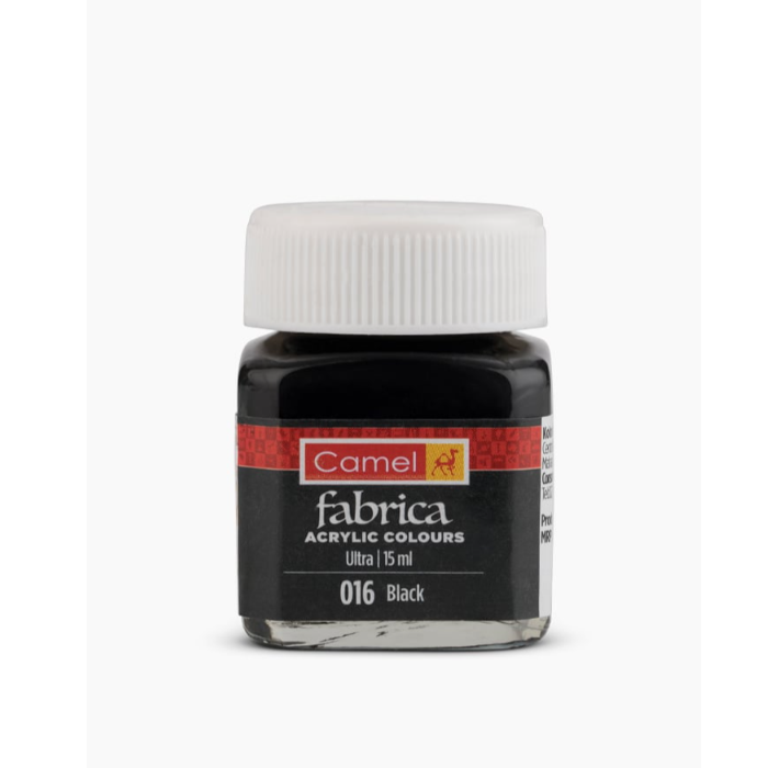 Camel Fabrica Acrylic Colours Ultra 016 Black 15ml