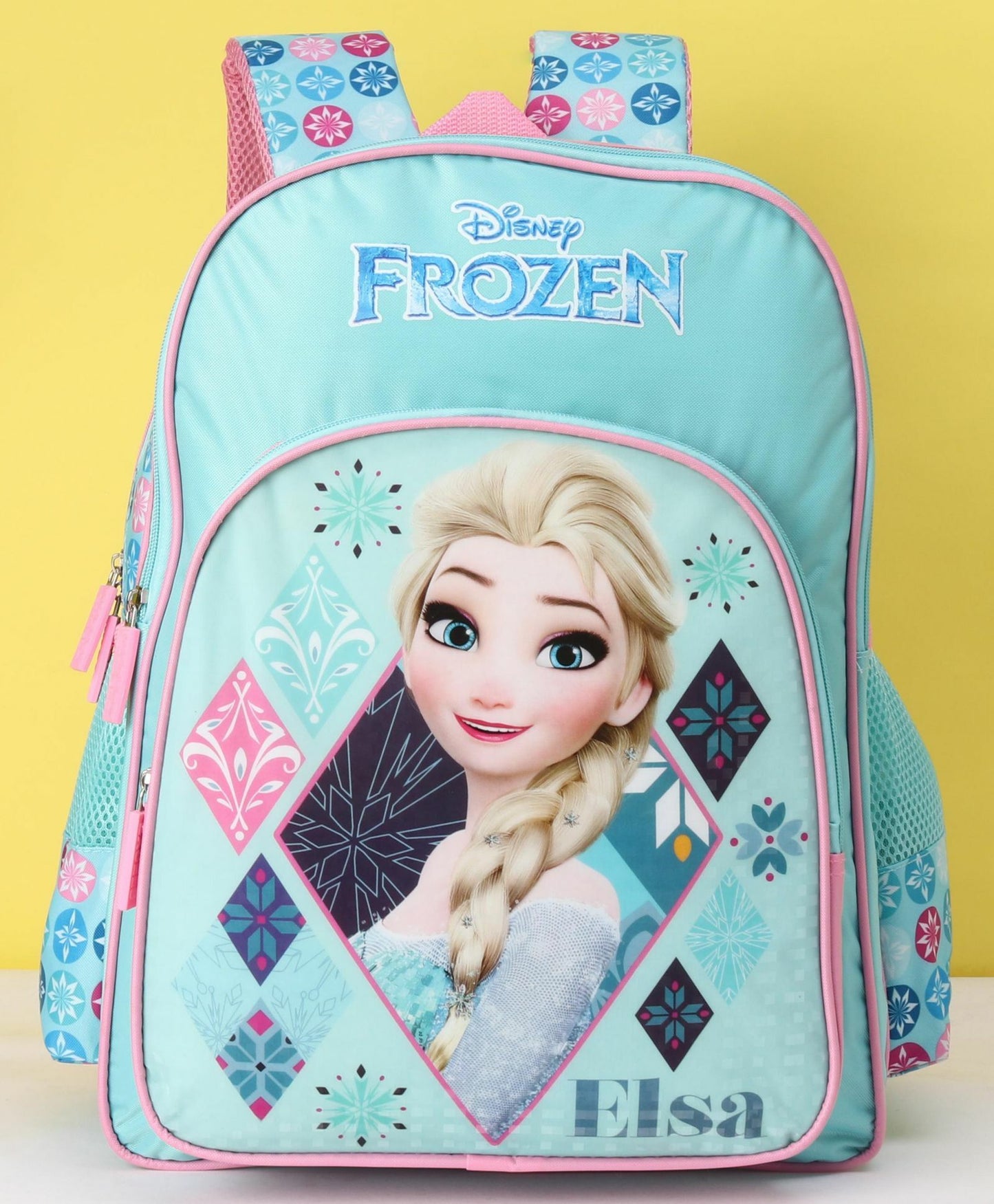 My Baby Excel Disney Frozen Elsa School Bag Blue & Pink (Size-36Cm)