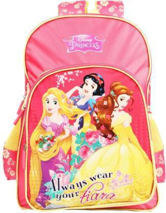 My Baby Excel Disney Princess Tiara 46cm Secondary (Secondary 3rd Std Plus) School Bag  (Multicolor, 18 inch)