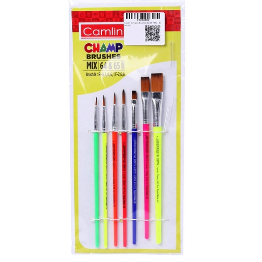 Camlin Synthetic Pl Round Brush S-64 (2 No.)