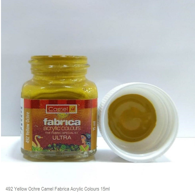 Camlin Fabrica Acrylic Colur 492 yellow ochre 15