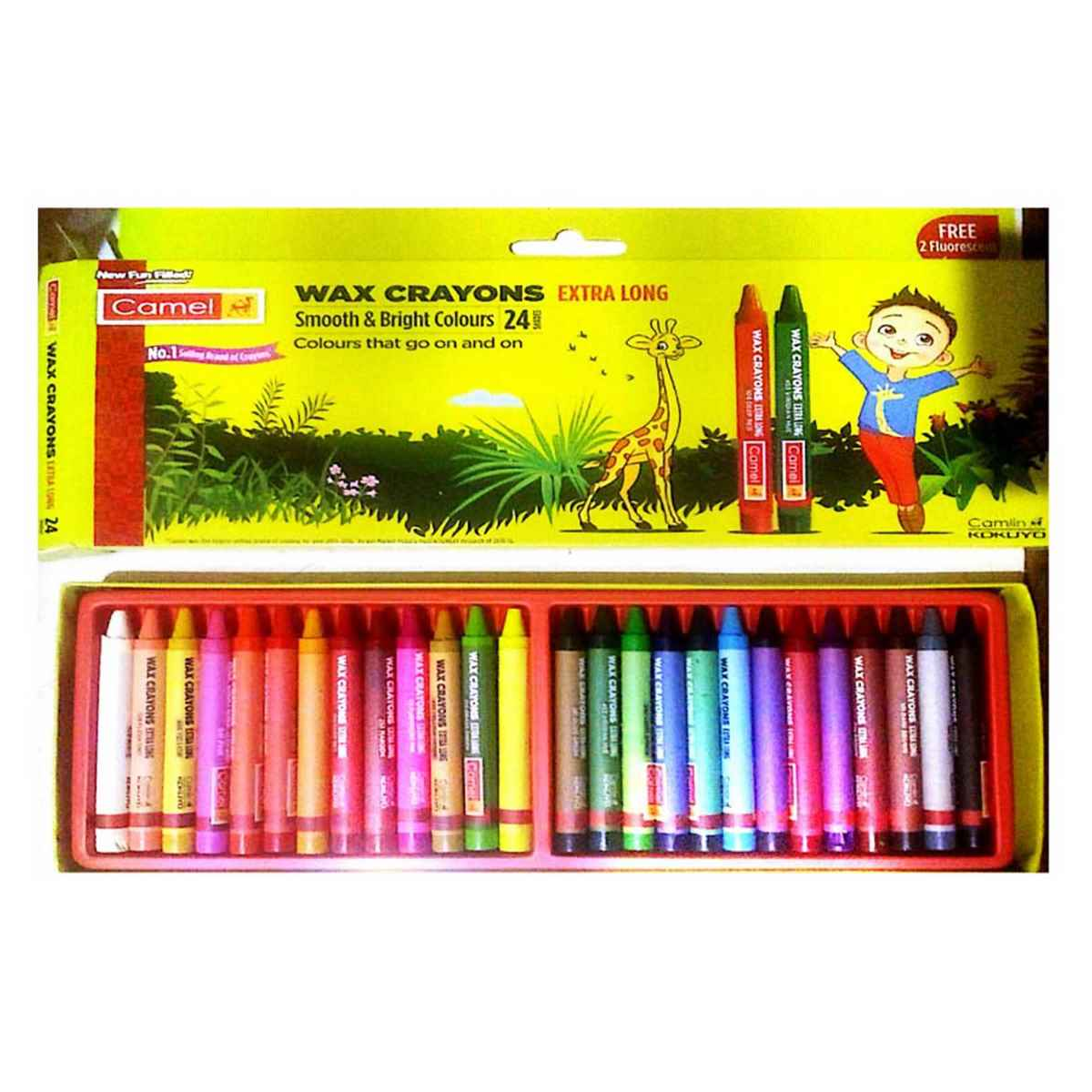 Camlin Wax Cryons B&S 24 Shades
