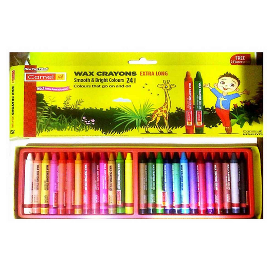 Camlin Wax Cryons B&S 24 Shades