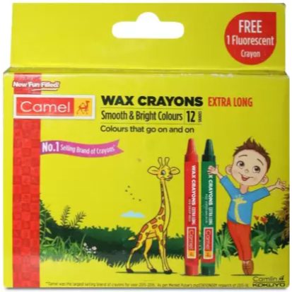 Camlin Wax Cryons Extra Long 12P
