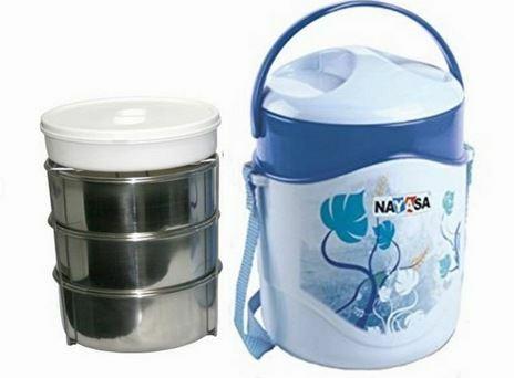 Polypropylene Round Insulated Lunch Box by Nayasa