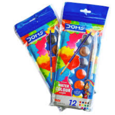 Doms 12 Water Colour Cakes 50g
