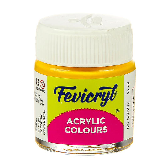 Fevicryl Acrylic Colours Golden Yellow-09 DS0904 15ml