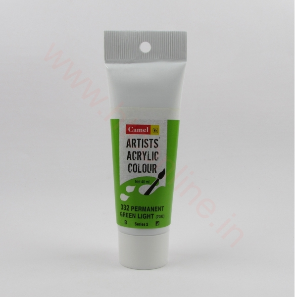 Camlin Artists Acrylic Colour 332 green light 40ml
