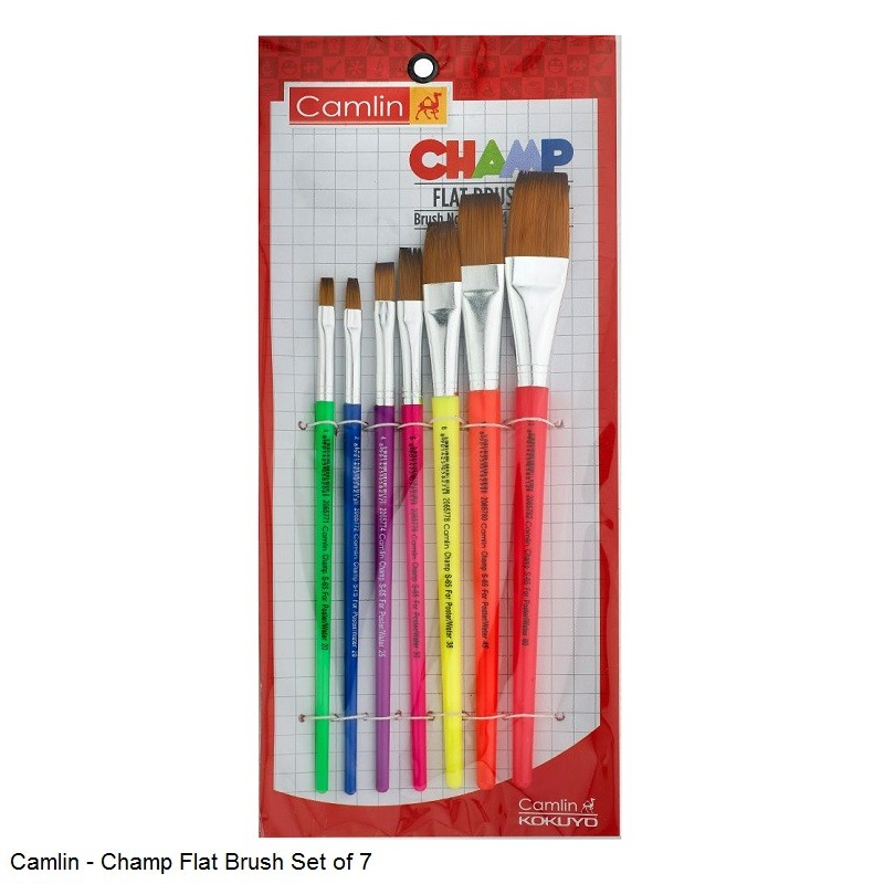 Camlin Champ Flat Brush ( 7P )