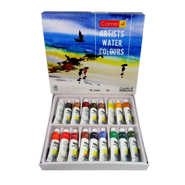 Camlin Artist Water Colours 18 Shades 9ml