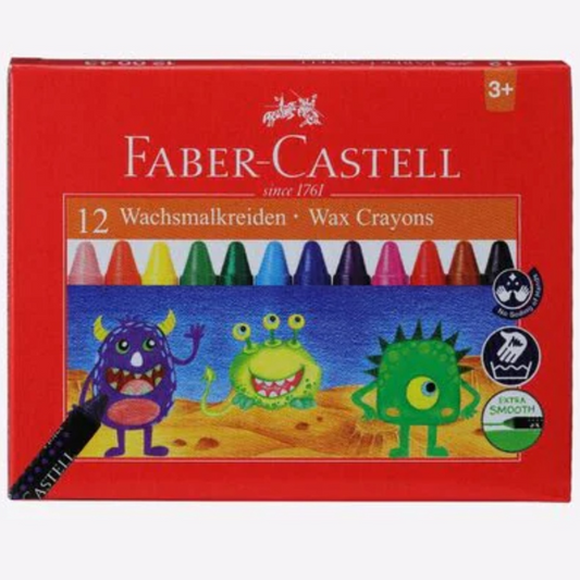 Faber-Castell 12 wachsmalkreiden.wax Crayons