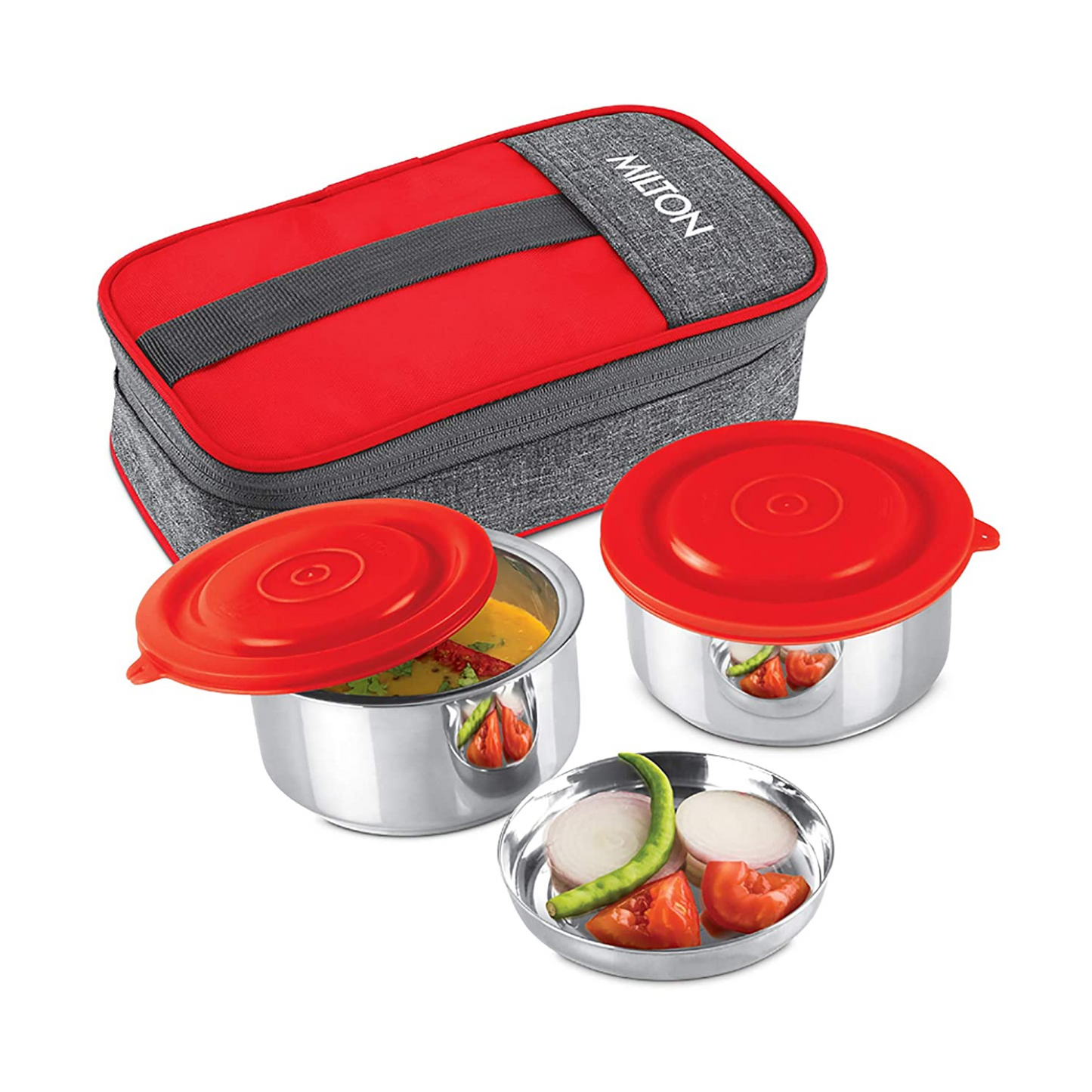 Milton Steel Softline Tiffin Pasto Lunch Box KB-206