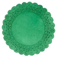 Craft Doilies Round Green 100sheeet 4.5"