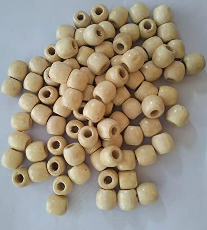 Craft Pooja ki Potli Wooden Beads Moti-Macrame 24Pc