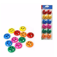 Craft Smiley Magnet 30mm 12pcs
