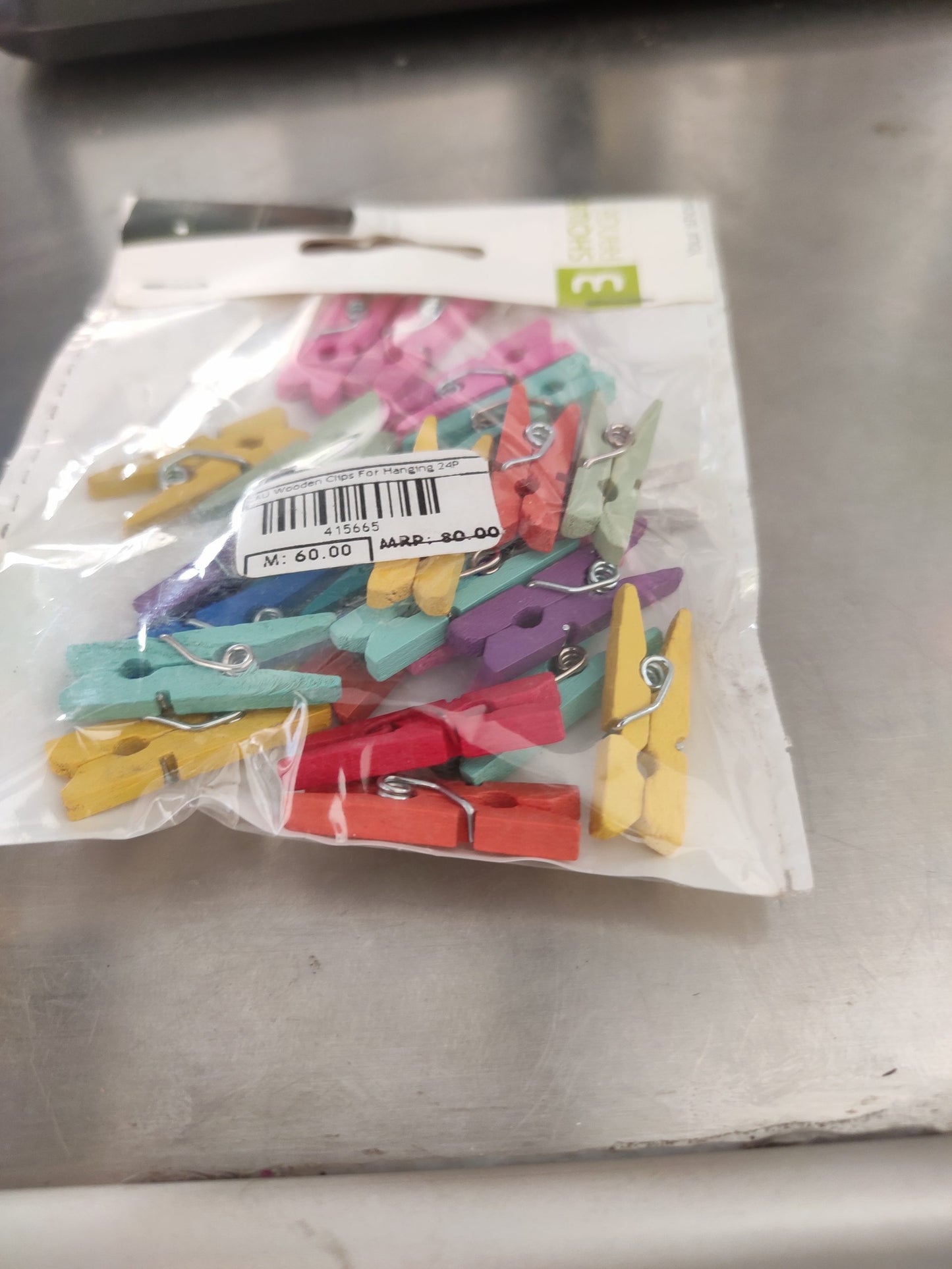 Craft Wooden Clips For Hanging 24p