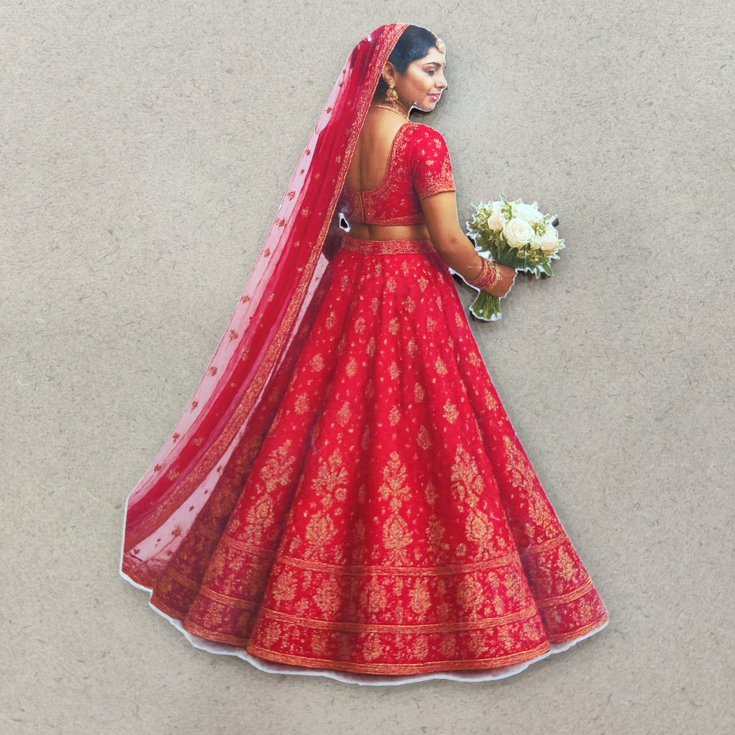 Bridal cutout with sunboard 6 inch 1p
