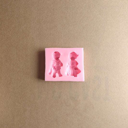 Resin silicon mould couple teddy