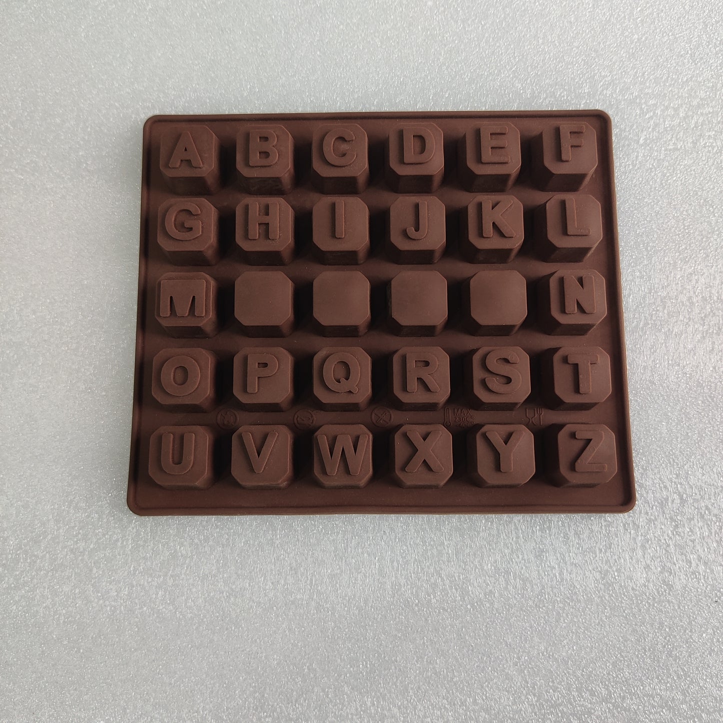 (RR-1016) alphabet silicon chocolate mould