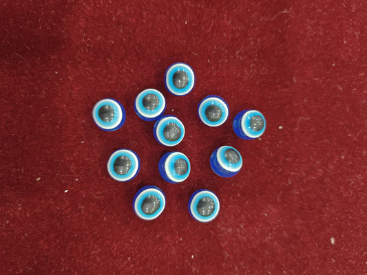 Evil Eyes  8mm flat 12pcs
