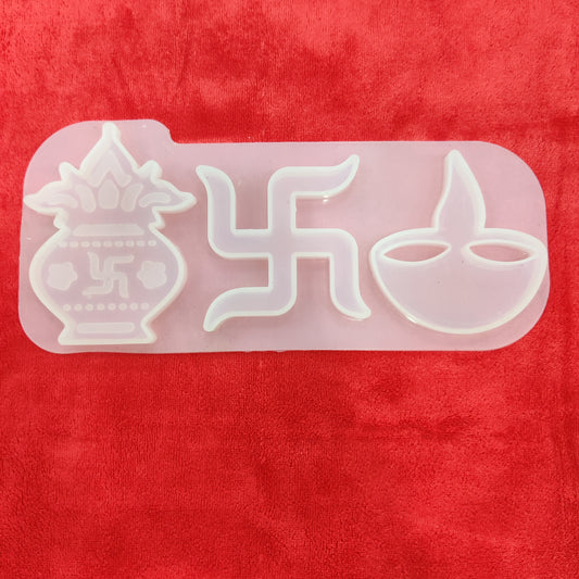 Silicon mould Diya Swastik ka lash (SMDS00)
