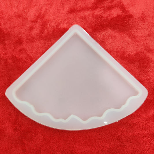 Resin silicon mould Agate one coaster corner