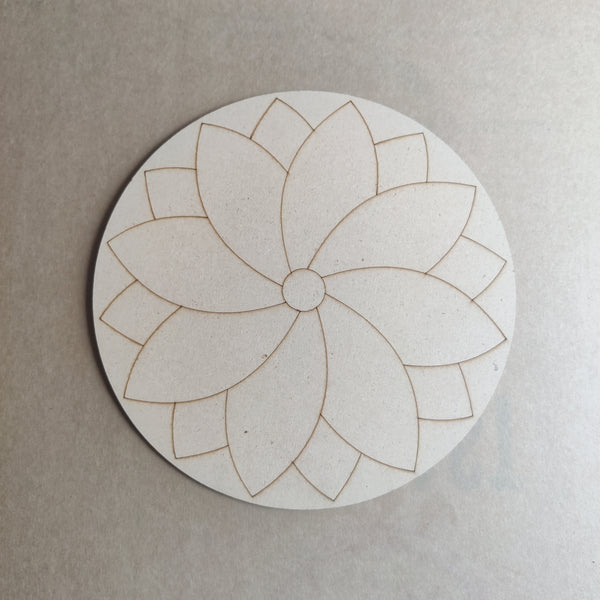 (R-31) Resin mandala Art MDF (3mm*10")