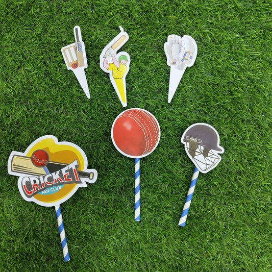 Birthday Cake Topper Cricket Theme
