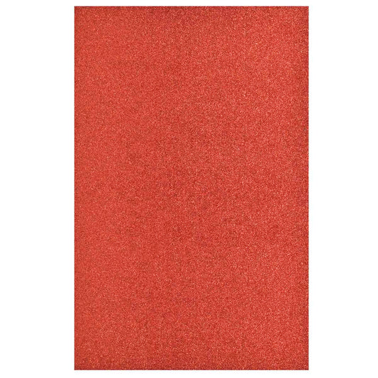 A4 Glitter Foam Sheet With Sticker Red 26164RD