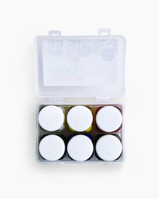 Camel Acrylic Colours Fluorescent 10ml 6 Shdes