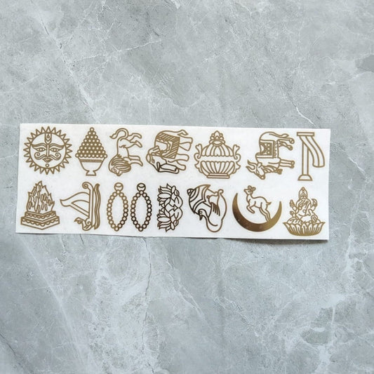 14 Swapna Jain Metallic Stickers