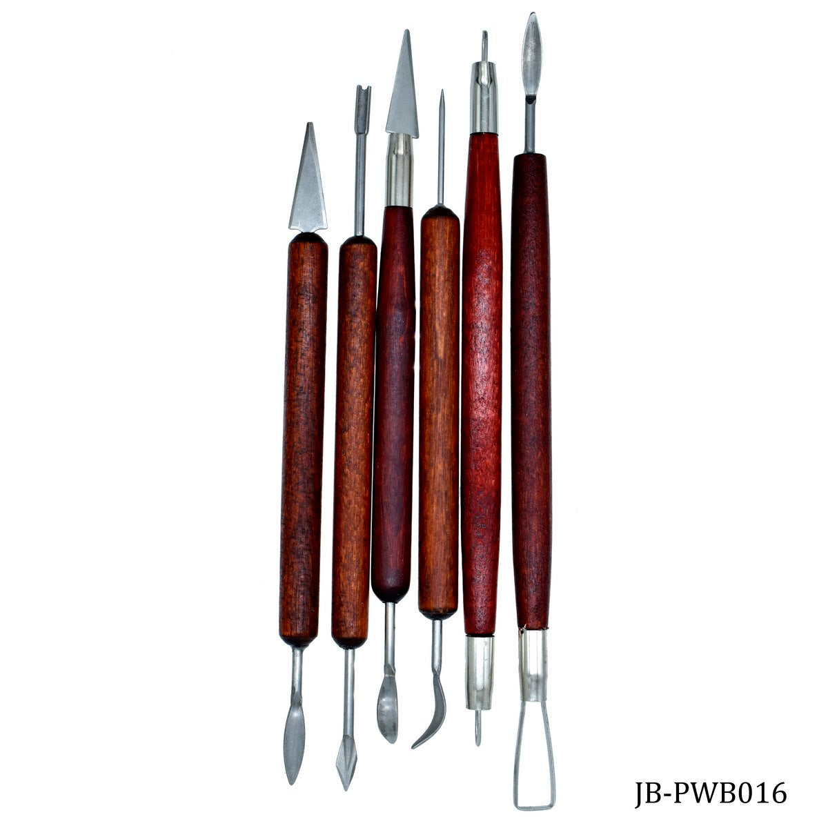 Craft Clay Tool Set 6pcs Wooden JB-PWB016