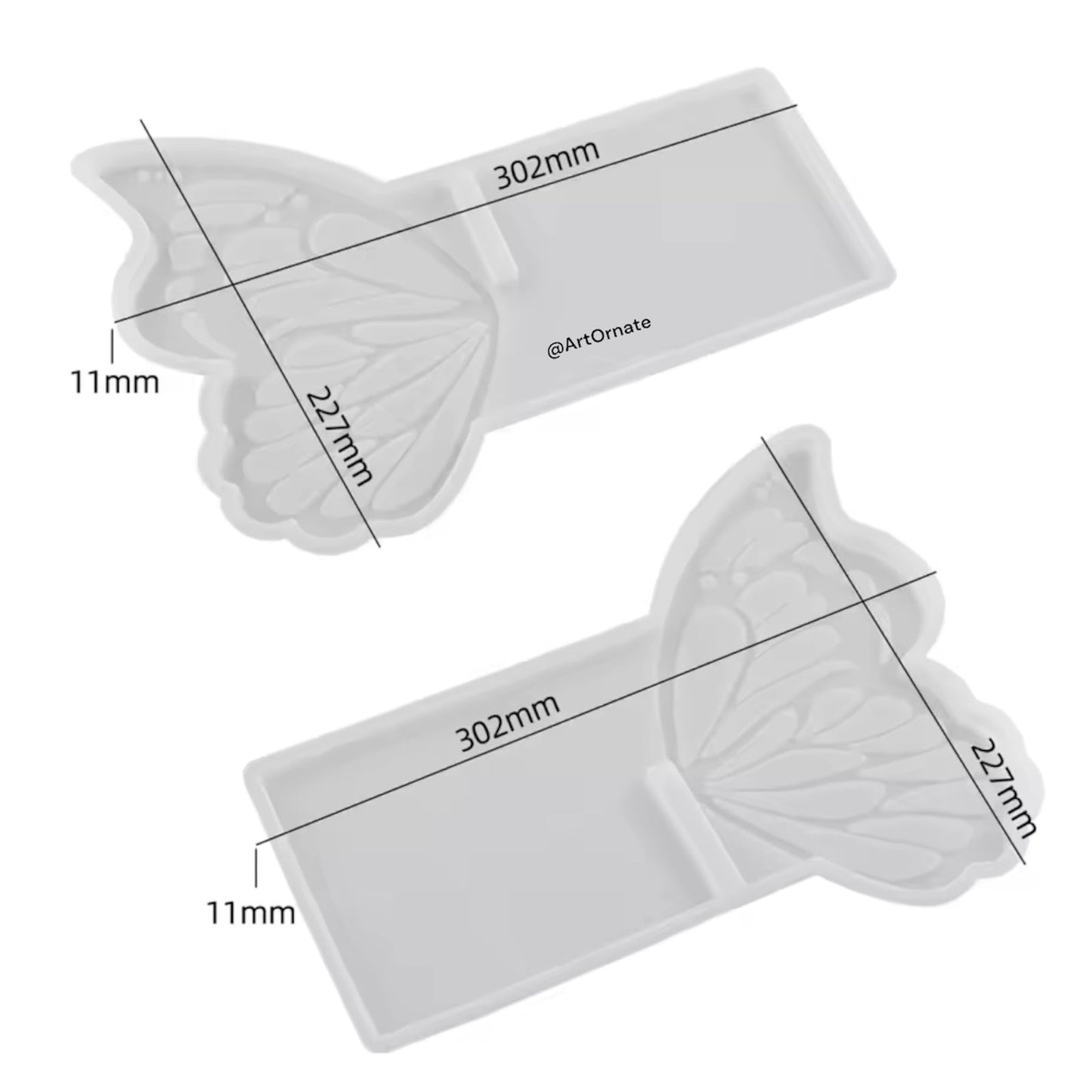 RESIN Silicone BUtterfly Book Holder Mould rm246