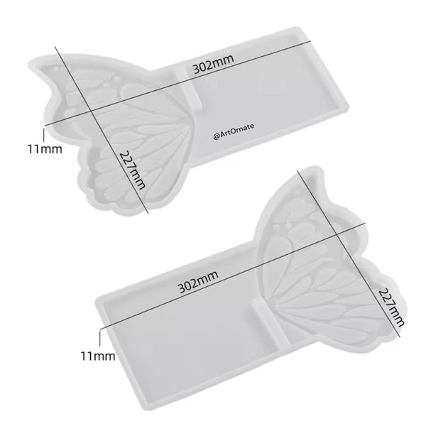 RESIN Silicone BUtterfly Book Holder Mould rm246