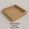 Mdf board square tray 8/8inch for Hamper Packing ( 35mm height )