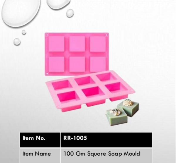 (RR-1005) 100 gm Square soap silicon Mould