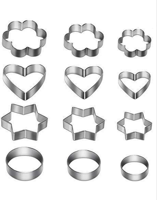 Cooking cutters stainless steel pack off (12pic)