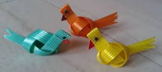 Fish Wire Parrot multi colour 6 pic