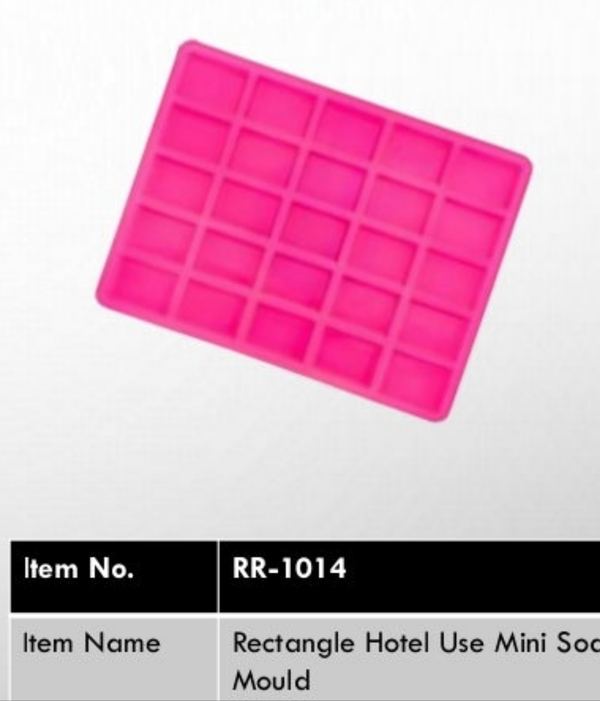 (RR-1014) Rectangle Hotel use mini silicon Soap Mould